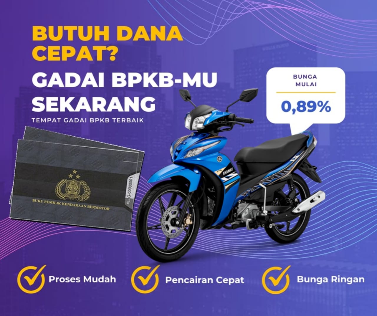 Kredit Jaminan Bpkb Motor Yamaha Jupiter Z Cw Dapat Dana Berapa? Seperti Ini Simulasinya
